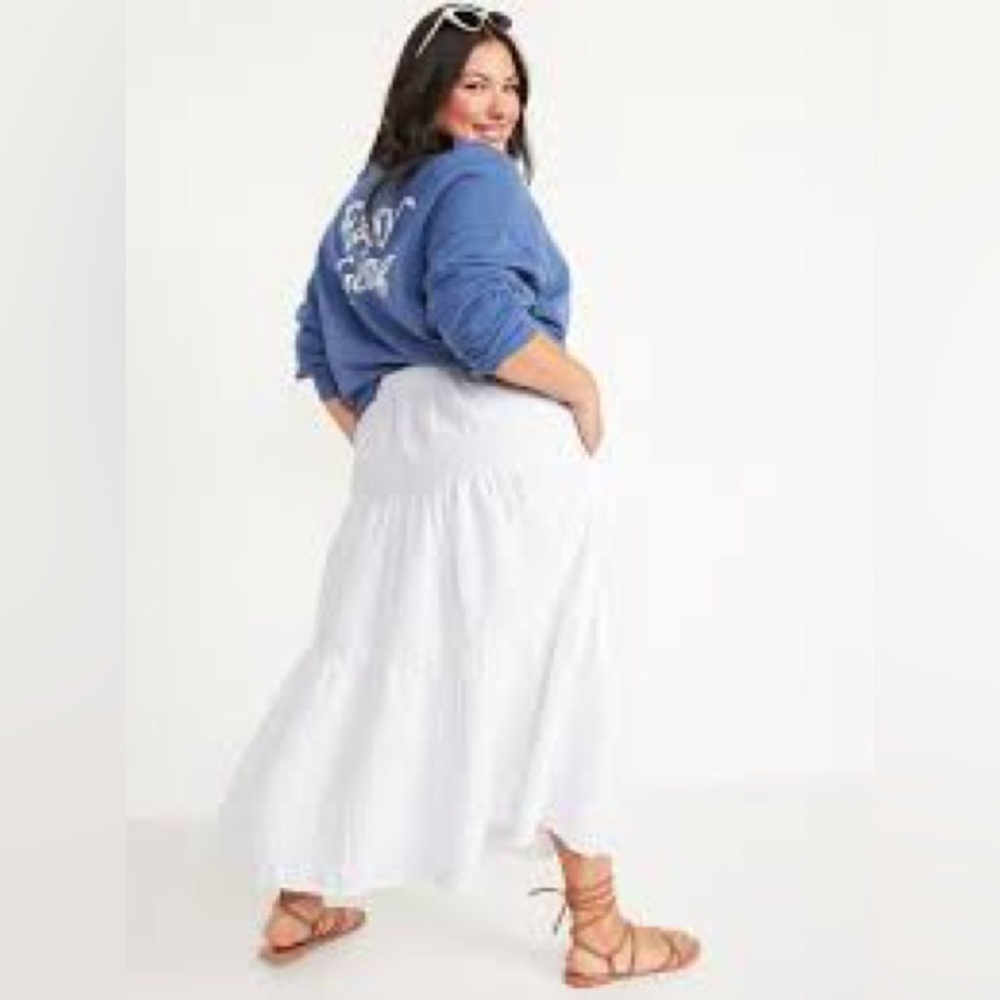 Old Navy Tiered Midi Skirt